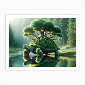 Tree-Turtle Fantasy Art Print