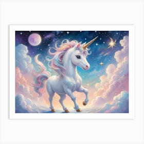 Unicorn In The Sky 9 Art Print