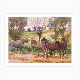 Mules (1918), John Singer Sargent Art Print