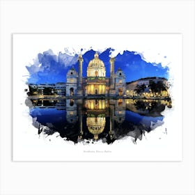 Karlskirche, Vienna, Austria Art Print