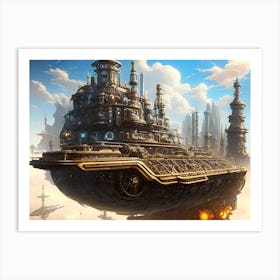 Futuristic City 15 Art Print