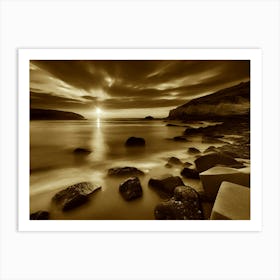 Sunset At The Beach 645 Art Print