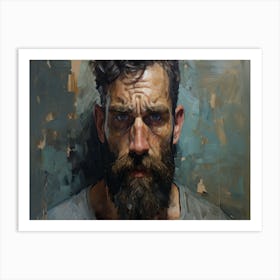 Portrait Of A Bearded Man Art Print