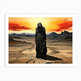 Man In Black Art Print