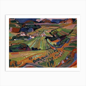 View Of The Vineyards Art Print