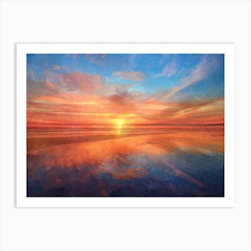 Sunset Shore 19 Art Print