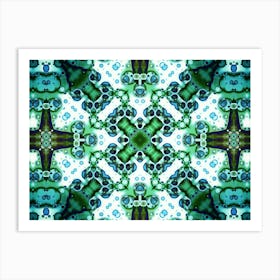 The Decor Is Green Modern Art Art Print