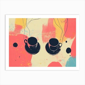 Coffee Cups Art Print