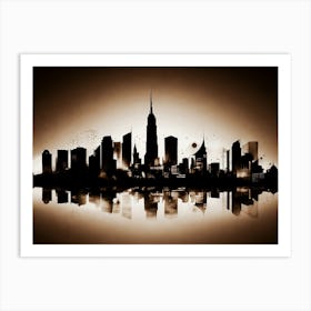 New York City Skyline 44 Art Print