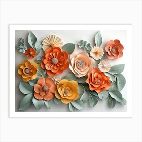 3d Floral Craft 8 Art Print