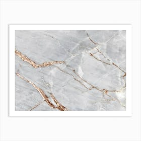 Gray Light Marble Stone Texture Background Art Print