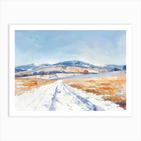 Snowy Road 3 Art Print