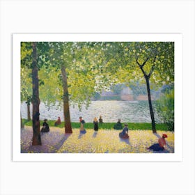 Contemporary Artwork Inspired By Georges Seurat 1 Art Print