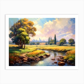 Landscape Painting 4 Art Print