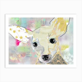 Chihuahua Popart Collage Art Print