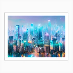 Futuristic Cityscape 19 Art Print