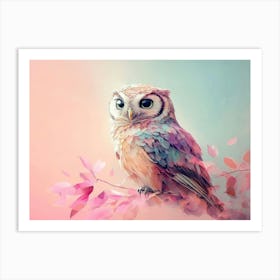 Owl Painting 2 Art Print