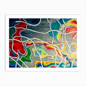 Abstract Painting Mallorca Art Print