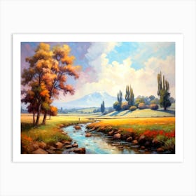 Landscape Painting 5 Art Print