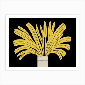 Mid Century Modern Potted Plant Art Print