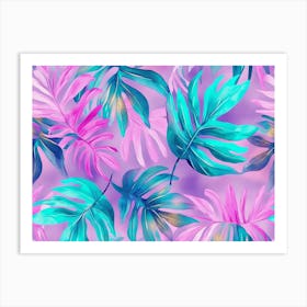 Tropical Leaves 25 Art Print