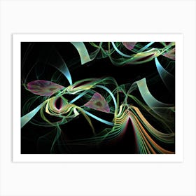 abstract art,  fractal art - 0202 Art Print