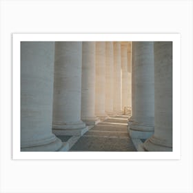 Columns in Vatican City Art Print