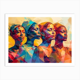 Portrait Of African Women Art Print