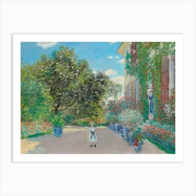 Claude Monet'S Garden 3 Art Print