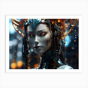 Futuristic Woman 1 Art Print