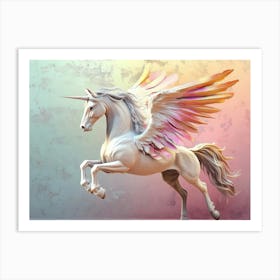 Unicorn With Wings Art Print