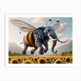 Beelephant Wonder Animal Art Print