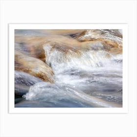 Rushing Water Landscape Art Print