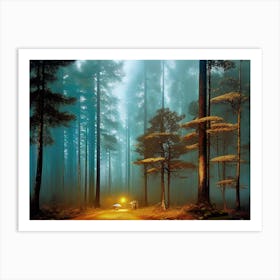 Forest Road Art Print