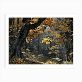 Autumn In The Woods 10 Art Print