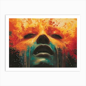 Splatter Painting Art Print