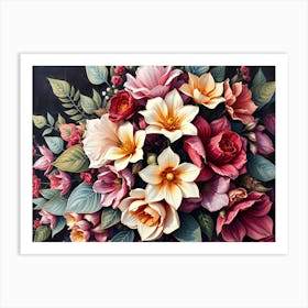 Bouquet Of Flowers 13 Art Print