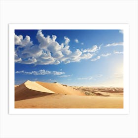 Sand Dunes In The Desert 2 Art Print