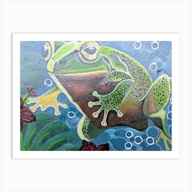 Frog time Art Print