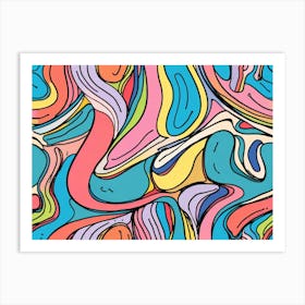 Abstract Abstract Painting 25 Art Print