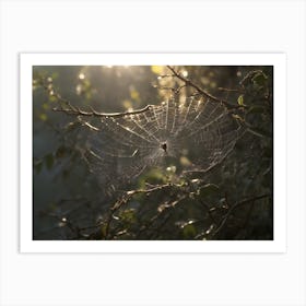 Spider Web Art Print