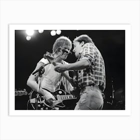 Neil Young And Bruce Springsteen In 1985 In New York City Art Print