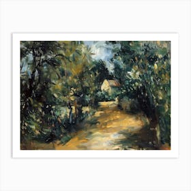 Provencal Glow Painting Inspired By Paul Cezanne Art Print