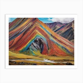 Colored Mountain Art Print