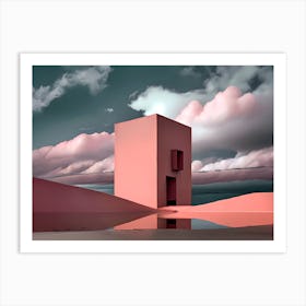 Pink Building Art Print