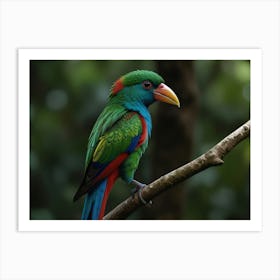 Colorful Parrot 2 Art Print