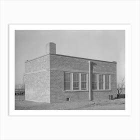 Schoolhouse, El Indio, Texas By Russell Lee Art Print