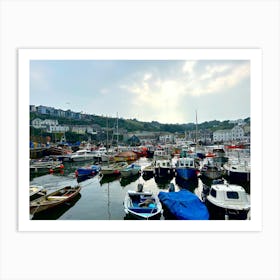 Boats In The Harbour Art Print