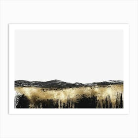 Gold And Black Canvas Print 61 Art Print