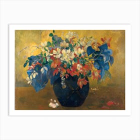 A Vase Of Flowers, Paul Gauguin Art Print